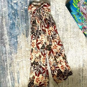 Strapless Boho Jumpsuit
